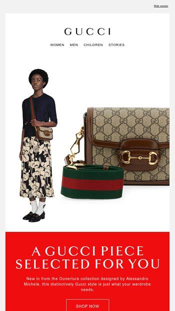 my gucci newsletter.